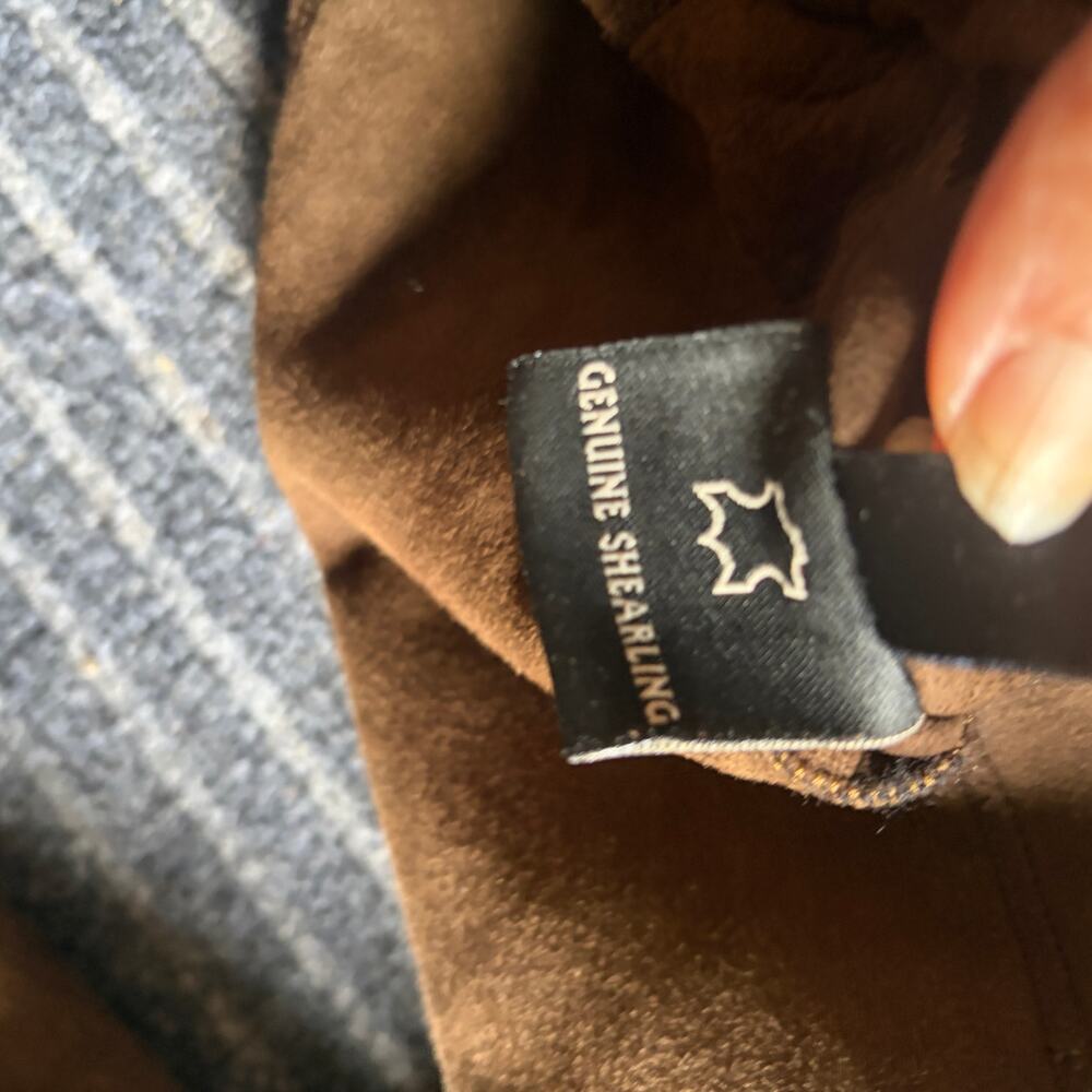 Marco Gianotti Shearling Reversable Coat Size 6 Hooded - Picture 11 of 12